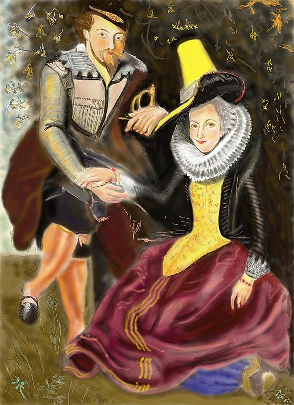 Click image for larger version. 

Name:	........Rubens  and his Wife, Isabella  Brant  in the Honeysuckle  Bower     STARTER'S    No    .jpg 
Views:	175 
Size:	404.3 KB 
ID:	72020