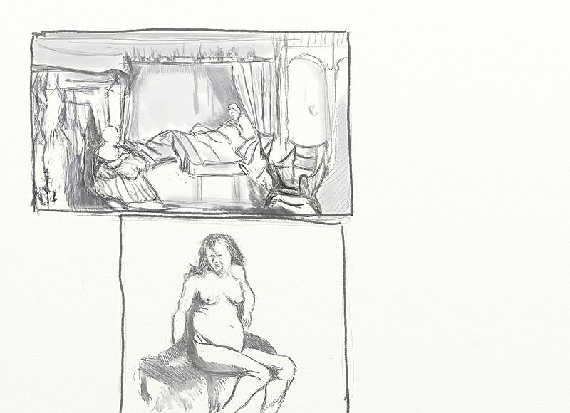 Click image for larger version. 

Name:	more  Rembrandt    Doodle's  .....  Sakia  Lying in  Room.......Naked   Woman  Seated  on a  Mou.jpg 
Views:	203 
Size:	273.6 KB 
ID:	71618